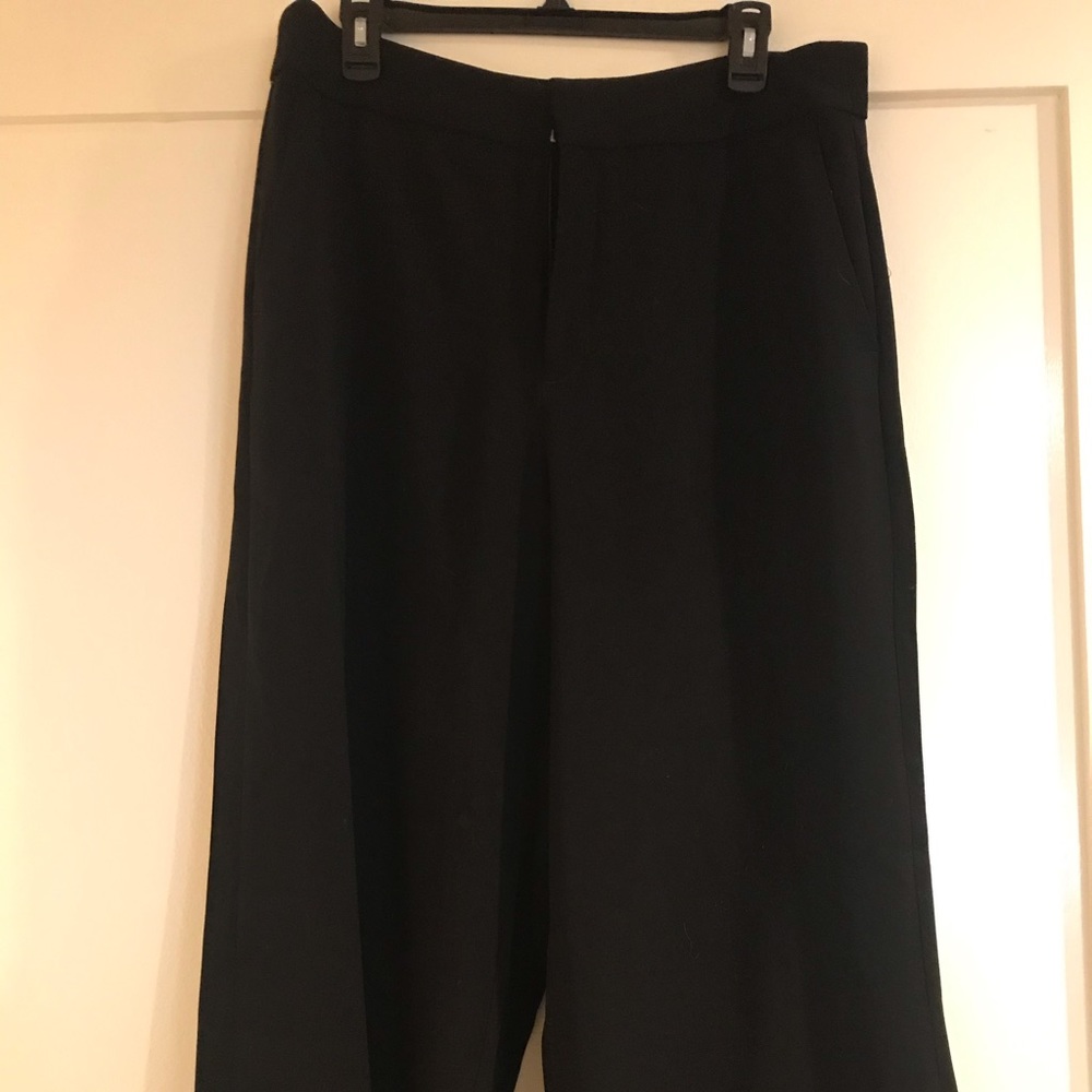 Banana Republic crepe crop wide-leg